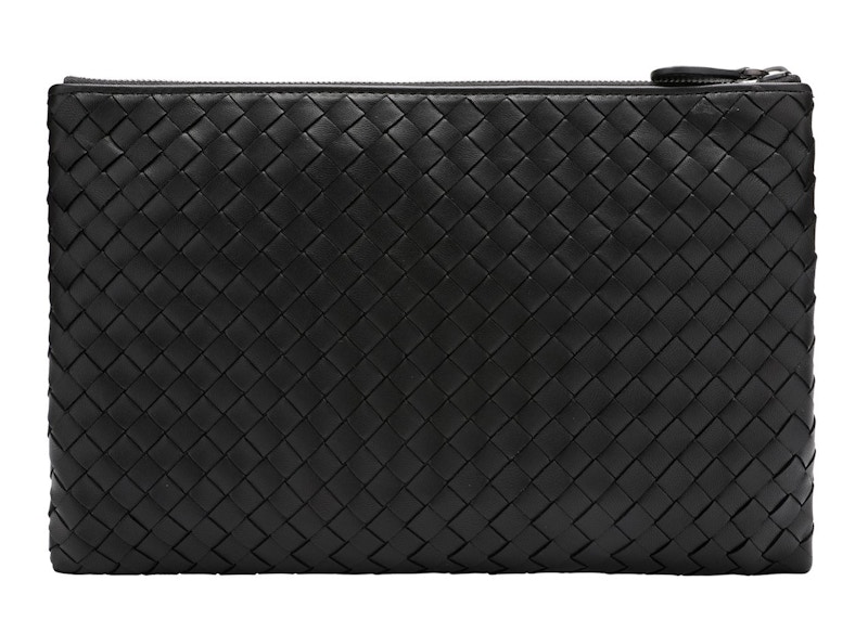 Order ボッテガ・ヴェネタ ビレット イントレチャート ナッパ クラッチバッグ ブラック