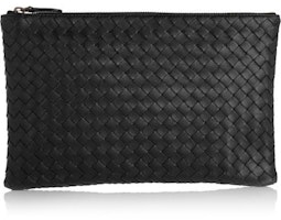 Bottega Veneta Biletto Pouch Nappa Intrecciato Lambskin Medium Nero Bottega Veneta Biletto Pouch Nappa Intrecciato Lambskin Medium Nero