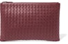 Buy 보테가 베네타 나파 인트레치아토 파우치 (버건디)