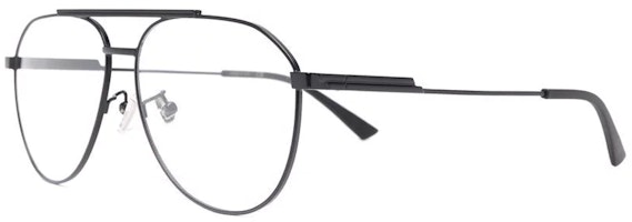 Bottega Veneta Black Aviator Sunglasses Unisex Alloy Frame Elegant Design BV1158O001 Bottega Veneta Black Aviator Sunglasses Unisex Alloy Frame Elegant Design BV1158O001