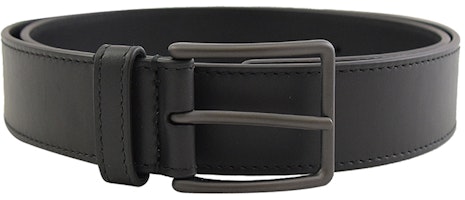Bottega Veneta Black Calfskin Pin Buckle Belt - 35cm Wide 598582 Bottega Veneta Black Calfskin Pin Buckle Belt - 35cm Wide 598582
