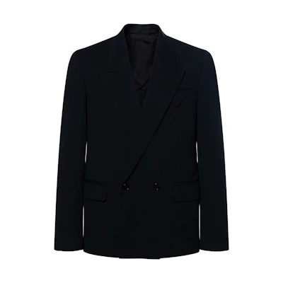 Bottega Veneta Black Double-Breasted Blazer SS22 671210V18B01087