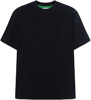 Bottega Veneta Black Double-Layer Loose Crew Neck T-Shirt 661788V16E01026 Bottega Veneta Black Double-Layer Loose Crew Neck T-Shirt 661788V16E01026