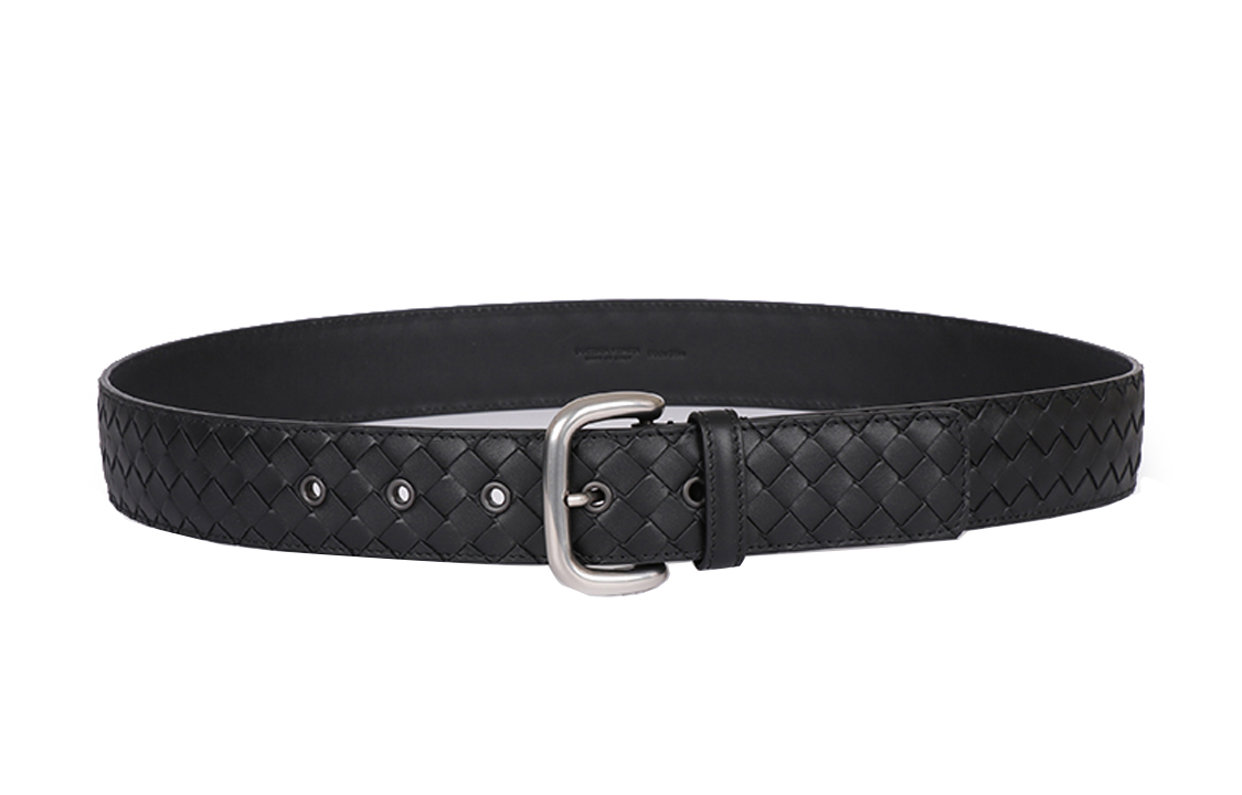 Purchase Bottega Veneta 黑色皮革腰帶，寬4公分 173784-V465V-1000