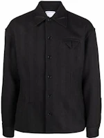 Bottega Veneta Black Pointed Collar Long Sleeve Jacket 679896V18I03013 Bottega Veneta Black Pointed Collar Long Sleeve Jacket 679896V18I03013
