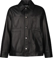 Bottega Veneta Black Single-Breasted Collared Slim-Fit Jacket 791336V3WT01312 Bottega Veneta Black Single-Breasted Collared Slim-Fit Jacket 791336V3WT01312