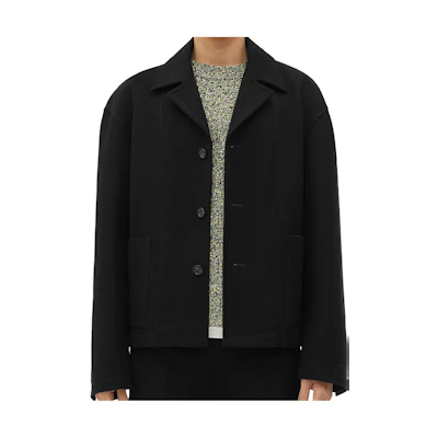 Bottega Veneta Black Single-Breasted Jacket SS23 735900V2KT01000