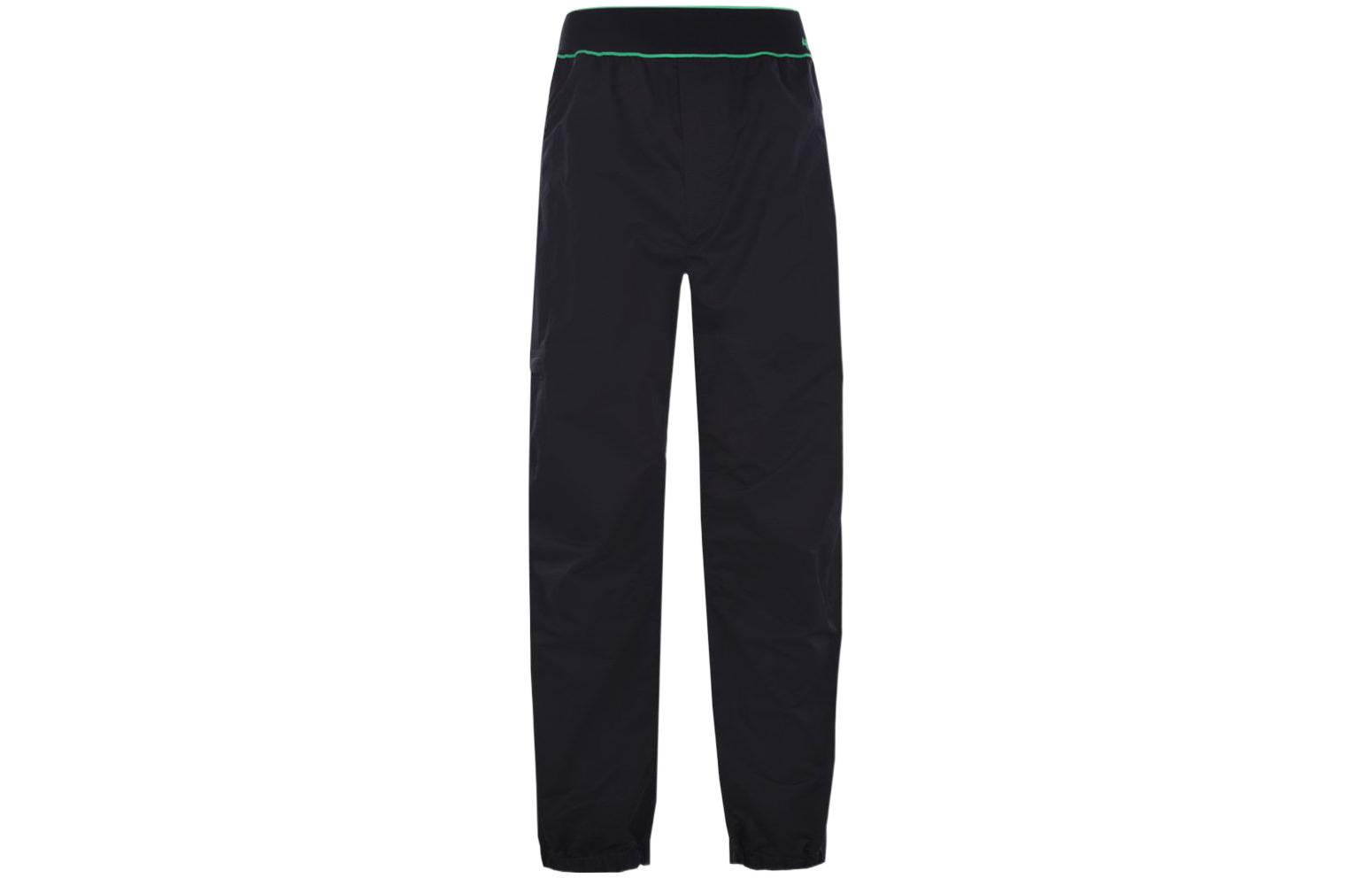 Bottega Veneta Black Solid Straight-Leg Trousers SS22 706192VF4K01000