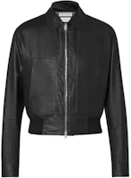 Bottega Veneta Black Solid Zip-Up Long Sleeve Jacket 602191VKK801000 Bottega Veneta Black Solid Zip-Up Long Sleeve Jacket 602191VKK801000
