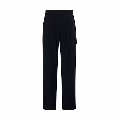 Bottega Veneta Black Straight-Leg Casual Pants FW22 703510V25W01000