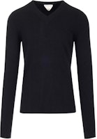 Bottega Veneta Black V-Neck Pullover Sweater 680126V1FV01000 Bottega Veneta Black V-Neck Pullover Sweater 680126V1FV01000