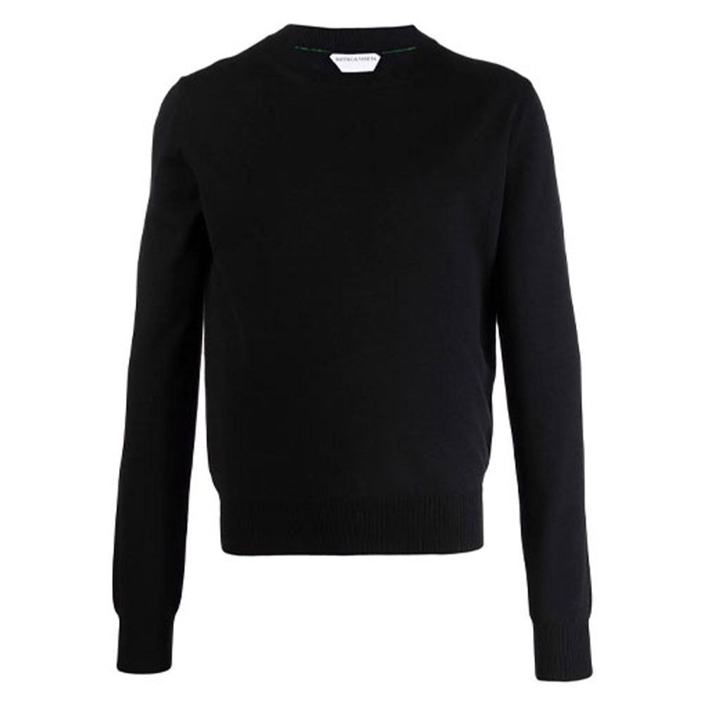 Bottega Veneta Black Wool Crewneck Sweater 666654V0ZY01000