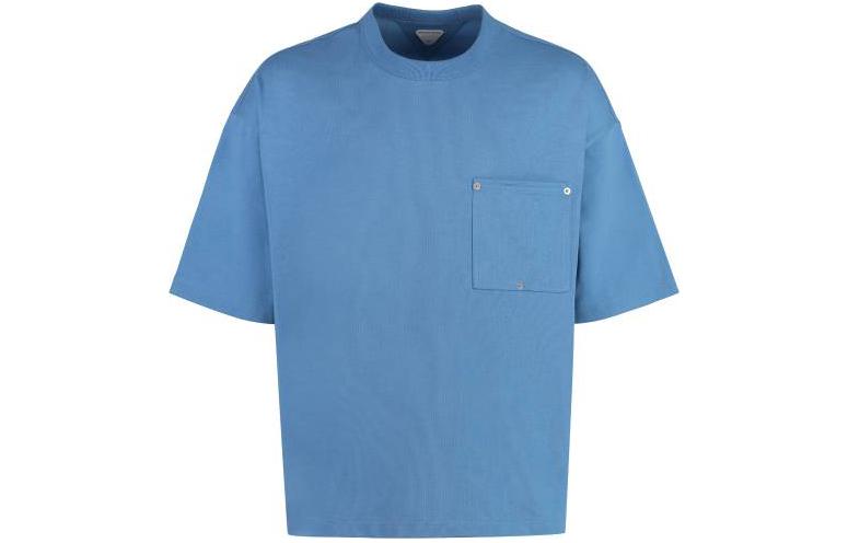 Bottega Veneta Blue Crewneck Pullover T-Shirt 773598VKLZ04225