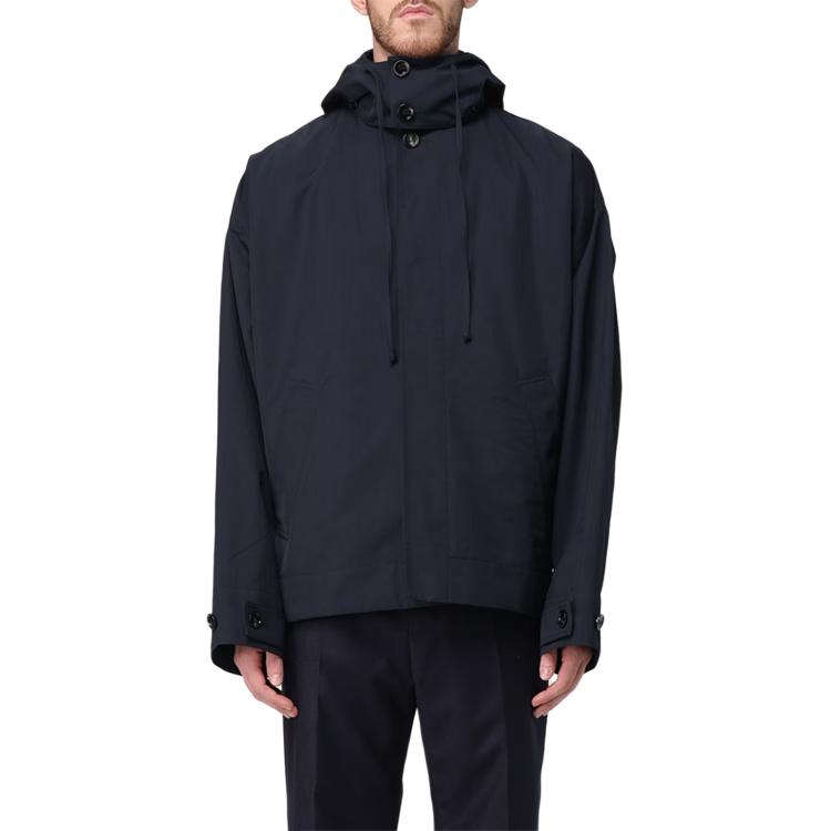 Bottega Veneta Blue Detachable Hood Zip Jacket Long Sleeve Outerwear 785253V4D704212