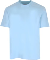 Bottega Veneta Blue Solid Casual Crewneck T-Shirt 649055VF1U08955 Bottega Veneta Blue Solid Casual Crewneck T-Shirt 649055VF1U08955