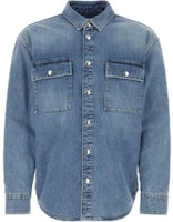 Bottega Veneta Blue Solid Collar Button-Up Shirt SS23 754704V34A04715 Bottega Veneta Blue Solid Collar Button-Up Shirt SS23 754704V34A04715