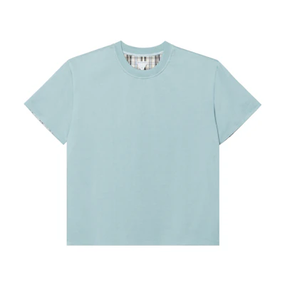 Bottega Veneta Blue Solid Crew Neck Short Sleeve T-Shirt 754683V4KV03012