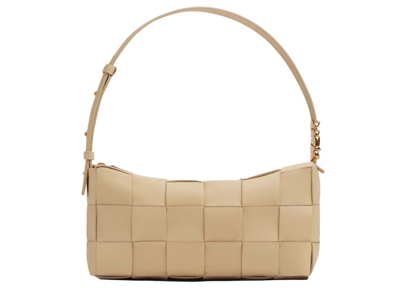 Bottega Veneta Brick Cassette Shoulder Bag Porridge