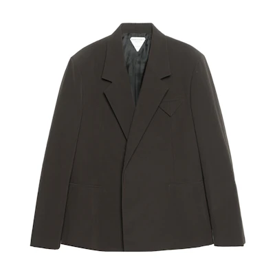 Bottega Veneta Brown Single-Button Loose-Fit Blazer Jacket 622919VKJ602081