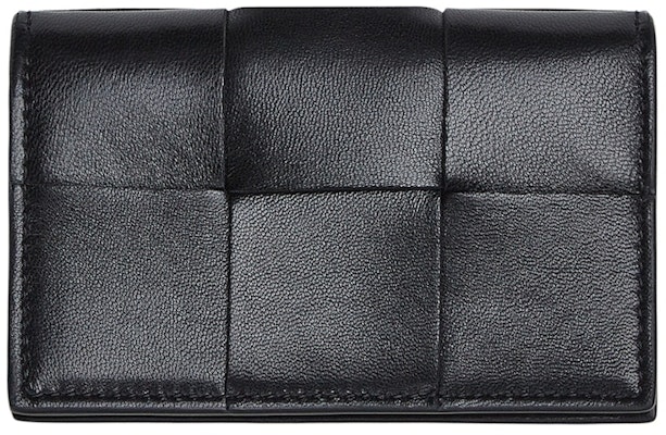 Bottega Veneta Business Card Case Intreccio Black Buy Bottega Veneta Business Card Case Intreccio Black
