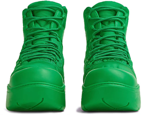 Bottega Veneta 葆蝶家 BV Puddle Bomber 科技面料 繫帶工裝短靴 綠色 Lookbook Bottega Veneta 葆蝶家 BV Puddle Bomber 科技面料 繫帶工裝短靴 綠色