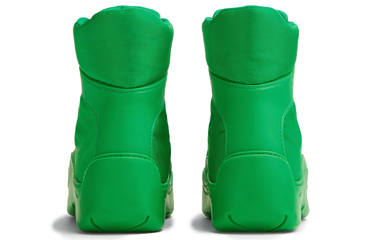 Purchase Bottega Veneta 葆蝶家 BV Puddle Bomber 科技面料 繫帶工裝短靴 綠色