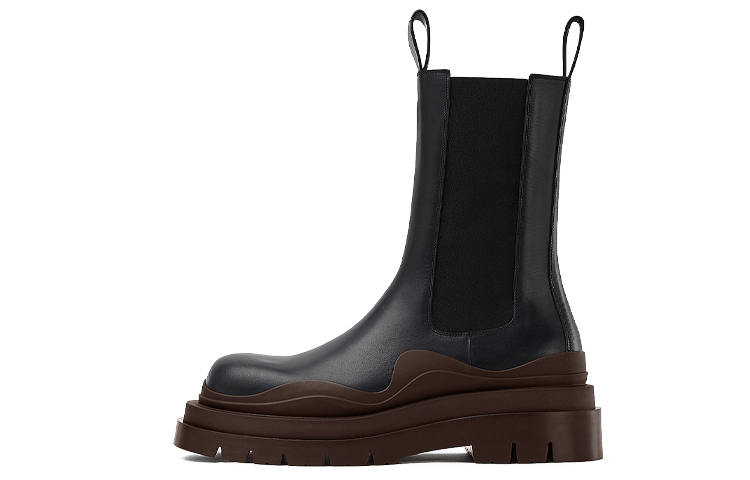 Bottega Veneta BV Tire 'Black Brown Chelsea Boot'