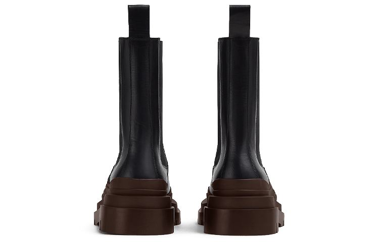 Bottega Veneta BV Tire 'Black Brown Chelsea Boot' 圖 5