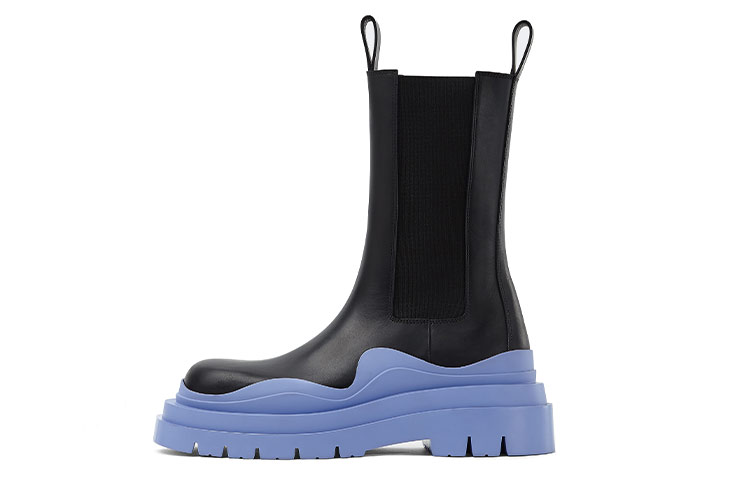 Bottega Veneta BV Tire Chelsea Boot 'Black Blue'