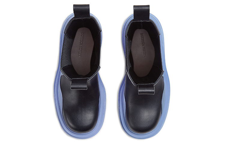 Bottega Veneta BV Tire Chelsea Boot 'Black Blue' 圖 4