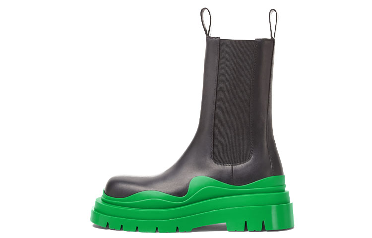 Bottega Veneta BV Tire Chelsea Boot 'Black Green'