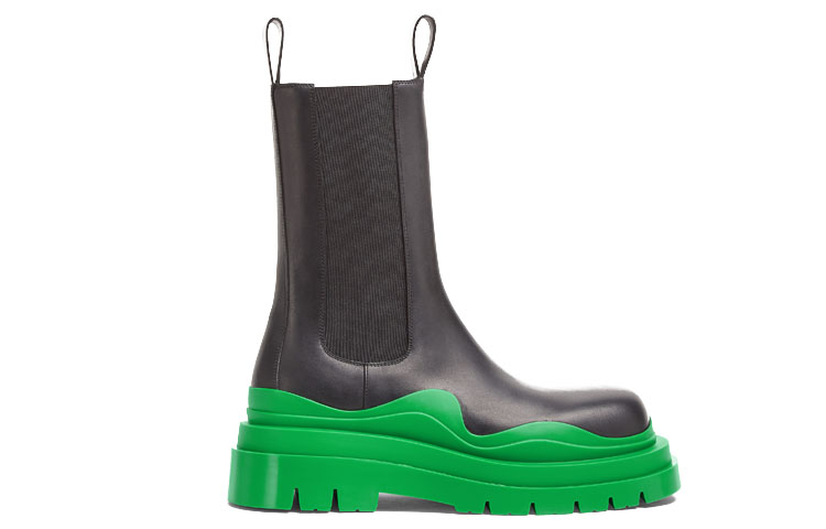 Bottega Veneta BV Tire Chelsea Boot 'Black Green' 圖 2