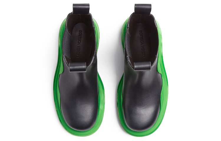 Bottega Veneta BV Tire Chelsea Boot 'Black Green' 圖 3
