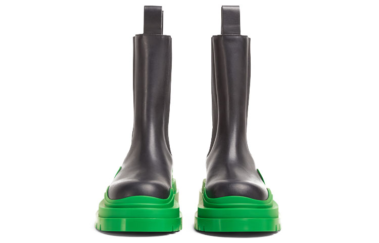 Bottega Veneta BV Tire Chelsea Boot 'Black Green' 圖 4