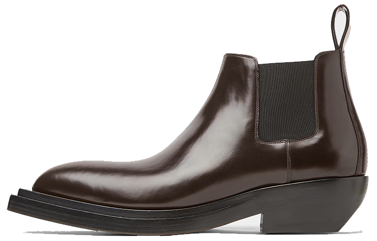 Bottega Veneta BV Tire Chelsea Boots 'Dark Chocolate'