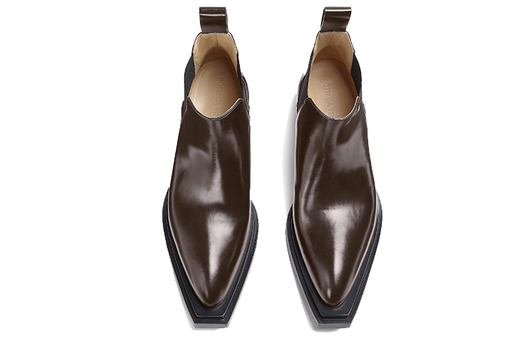 Bottega Veneta BV Tire Chelsea Boots 'Dark Chocolate' 圖 3