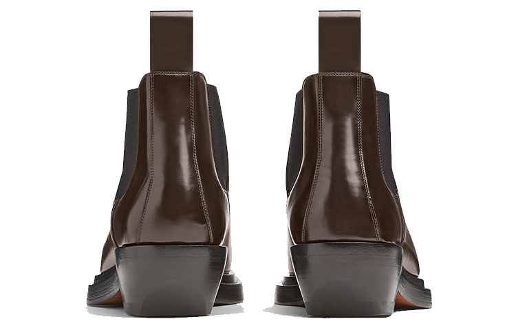 Bottega Veneta BV Tire Chelsea Boots 'Dark Chocolate' 圖 4