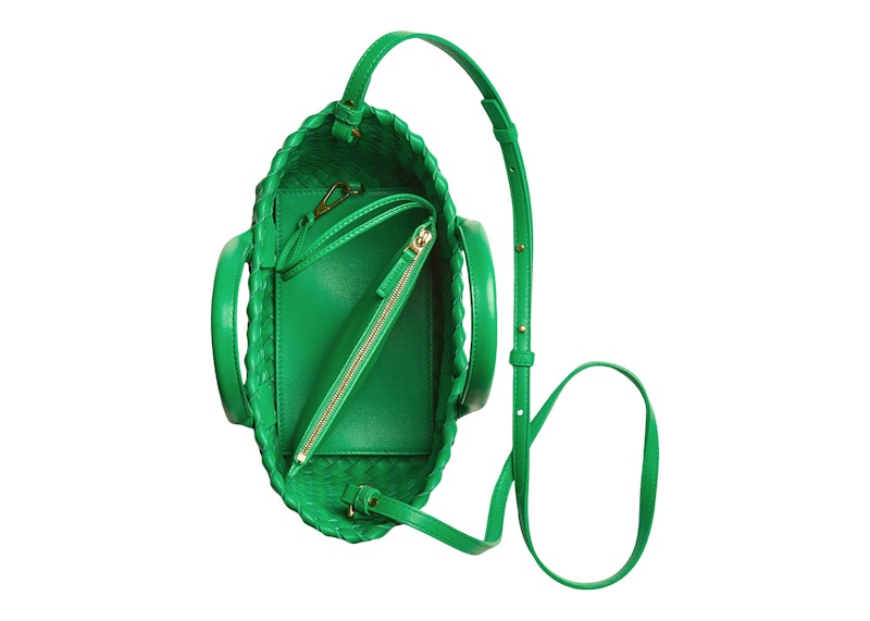 Lookbook Tas Bottega Veneta Cabat Intreccio Tote Mini Parakeet