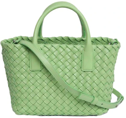 Bottega Veneta Cabat Tote Bag Mini Intrecciato Pistachio Hijau Muda Buy Bottega Veneta Cabat Tote Bag Mini Intrecciato Pistachio Hijau Muda