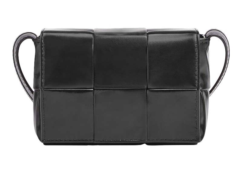 Bottega Veneta Candy Cassette Crossbody Bag Mini Intreccio Black