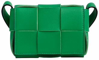 Bottega Veneta Candy Cassette Crossbody Bag Mini Intreccio Parakeet/Black Bottega Veneta Candy Cassette Crossbody Bag Mini Intreccio Parakeet/Black