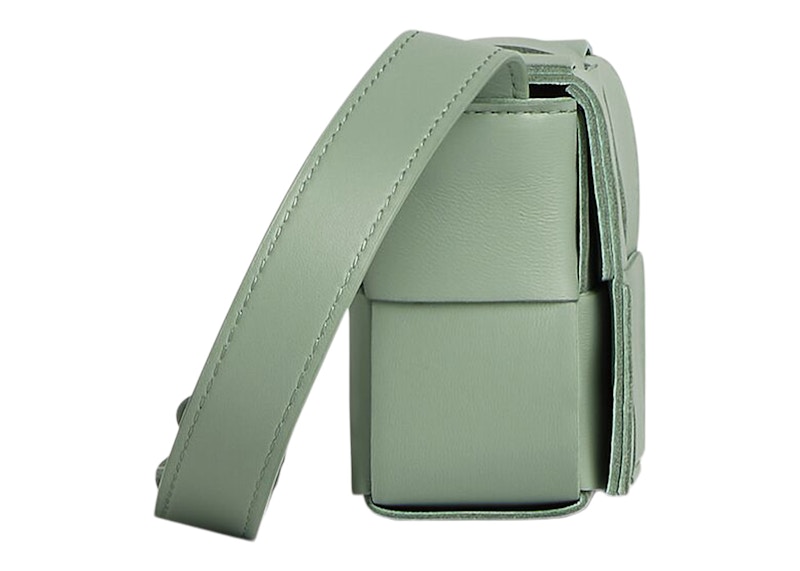 Order Bottega Veneta Candy Cassette Bandolera Mini Intreccio Nuevo Verde Sauge