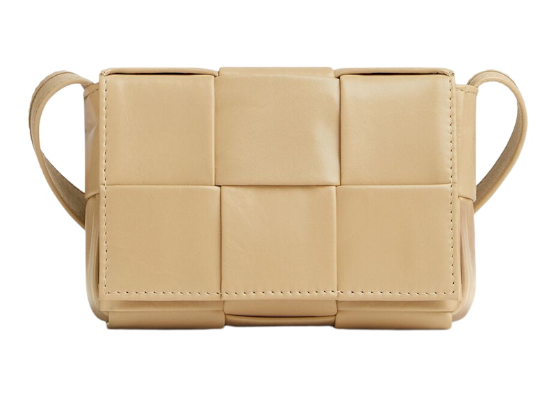 Bottega Veneta Candy Cassette Intreccio Crossbody Bag Mini Porridge