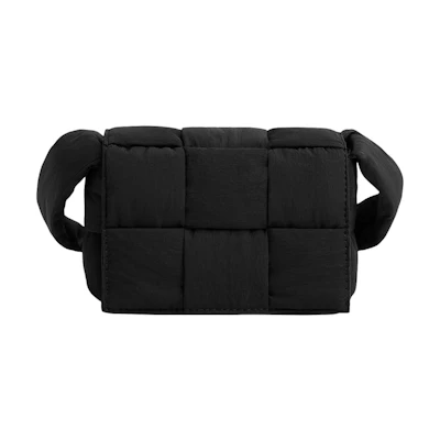 Bottega Veneta Candy Padded Tech Cassette Crossbody Bag Mini Black