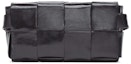 Order Bottega Veneta Tas Pinggang Mini Intreccio Hitam