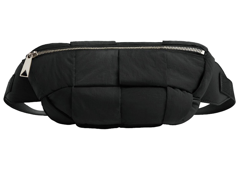 Bottega Veneta Cassette Bumbag Intreccio Black