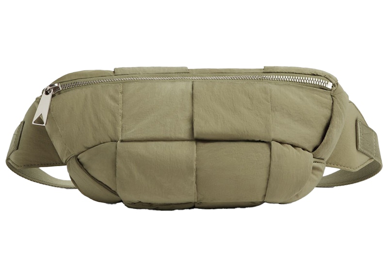 Bottega Veneta Cassette Bumbag Intreccio Travertine