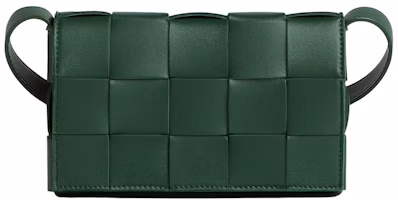 Bottega Veneta Cassette Crossbody Bag Small Intreccio Raintree Bottega Veneta Cassette Crossbody Bag Small Intreccio Raintree