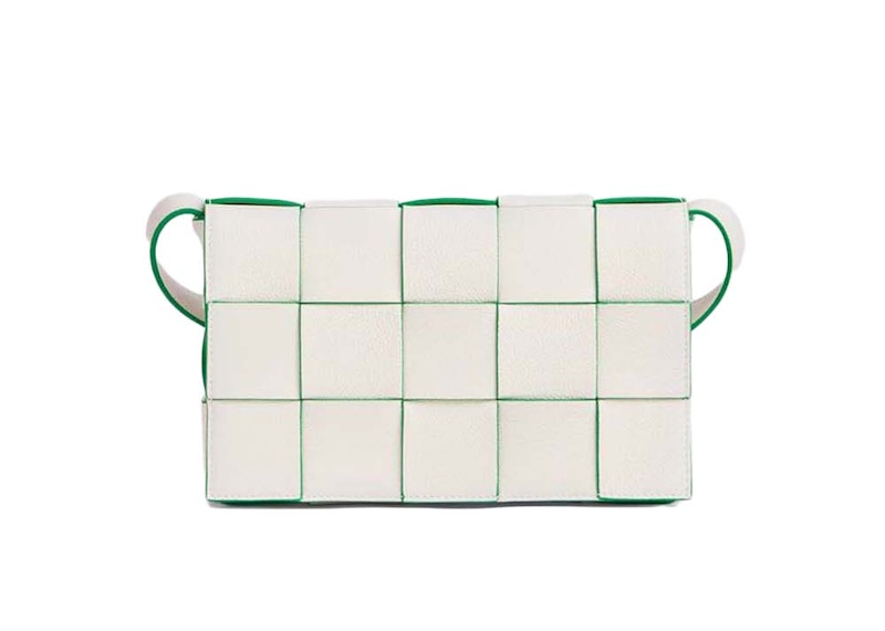 Bottega Veneta Cassette Intrecciato White/Parakeet