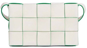 Bottega Veneta Cassette Intrecciato White/Parakeet Bottega Veneta Cassette Intrecciato White/Parakeet